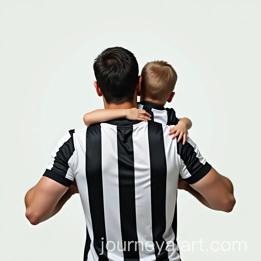 Father-and-Son-in-Matching-Striped-Soccer-Jerseys