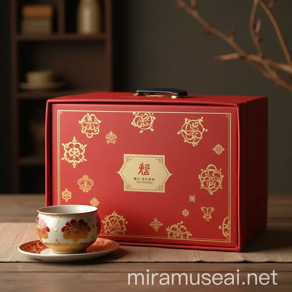 Antique Chinese Tea Paper Box Packaging Design