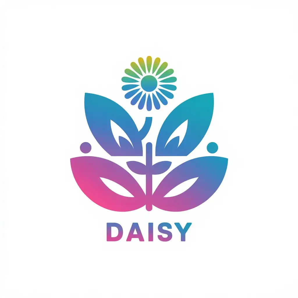 LOGO-Design-for-Daisy-Cornflower-Symbol-with-Clear-Background