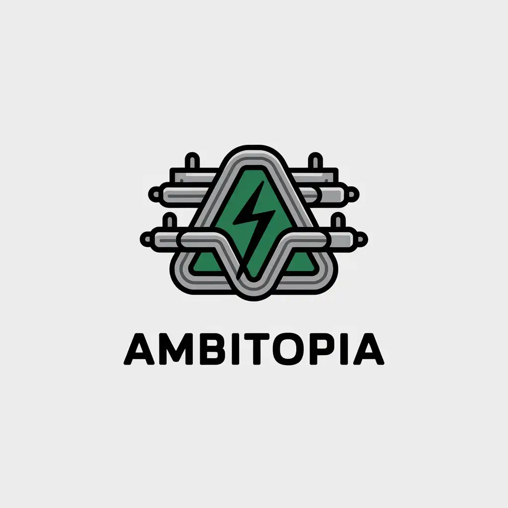 LOGO Design for Ambitopia Electric Retail Chain with Modern and Clear Background Theme