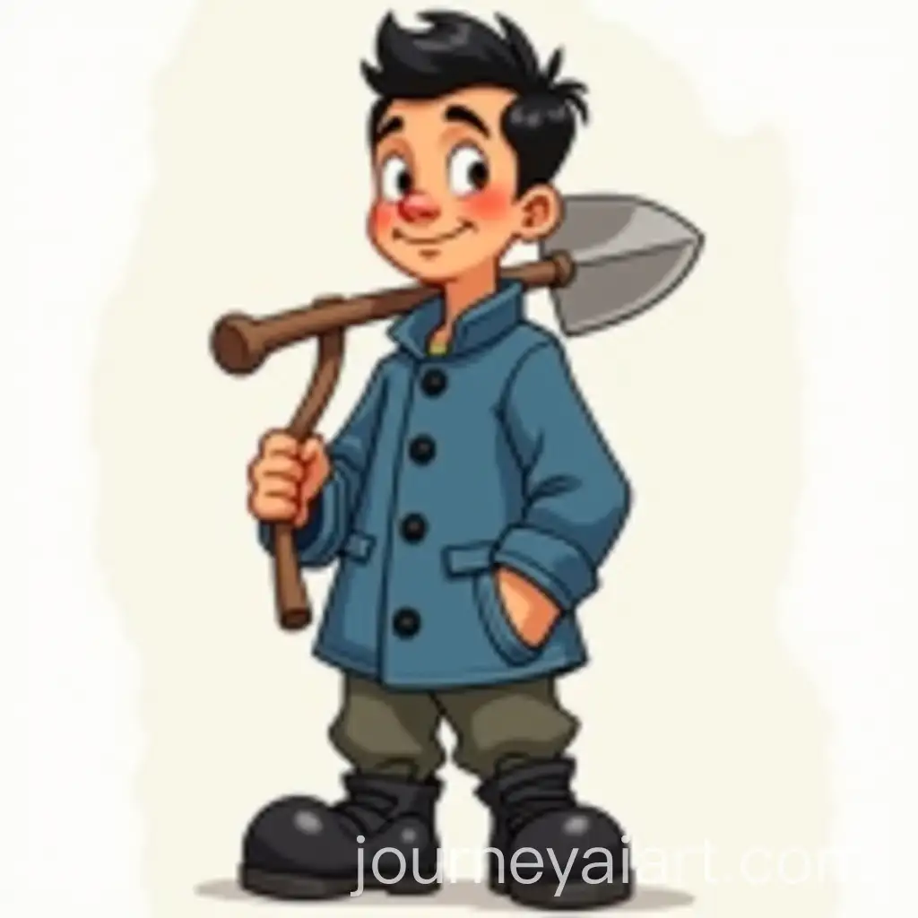 Young-Mexican-Man-in-Disney-StyleAI-Art-Prompt-Expansion-with-Shovel-and-Bold-Outfit