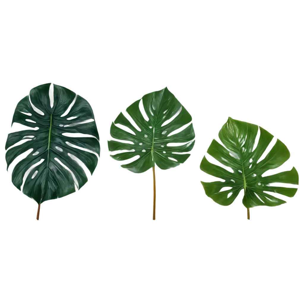 Tangkai-Monstera-Plant-Leaves-PNG-HighQuality-Transparent-Image-for-Creative-Projects