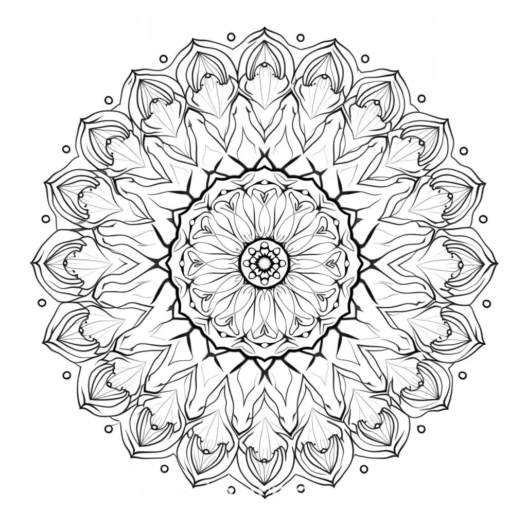 Intricate-Black-and-White-Mandala-Coloring-Page-for-Adults-with-Geometric-Patterns