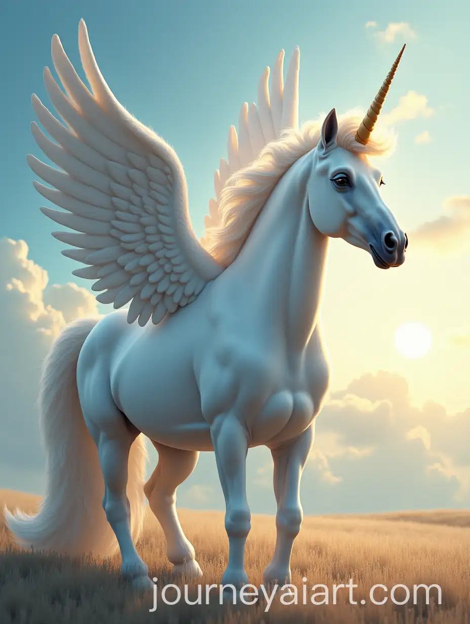 Majestic-Winged-Unicorn-in-Enchanting-Fantasy-Landscape