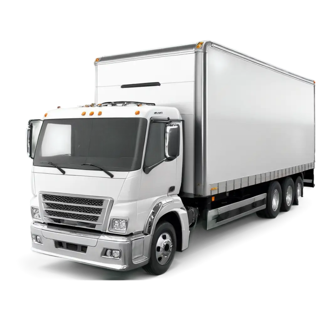 HighQuality-PNG-of-a-Modern-Cargo-Truck-with-Polished-Metallic-Finish-and-Aerodynamic-Design