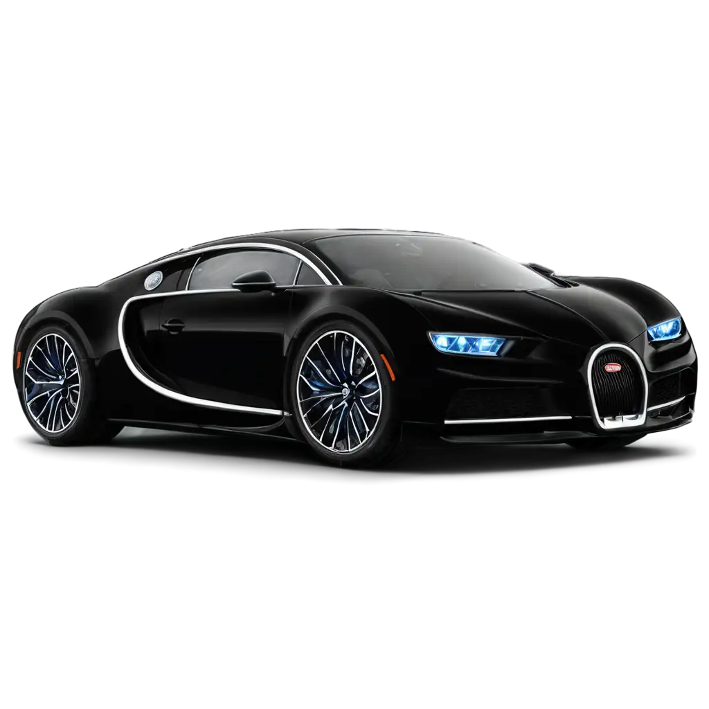 Bugatti Chiron black and blue