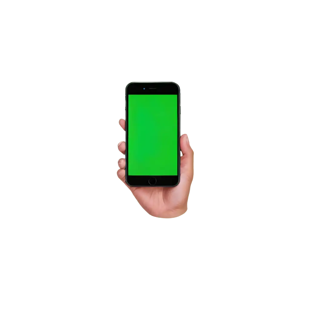 HighQuality-iPhone-Green-Screen-PNG-for-Versatile-Digital-Applications