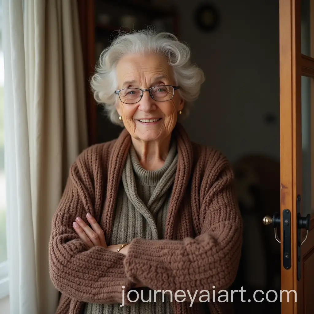 Happy-Grandma-Enjoying-Her-New-Front-Door-at-Home
