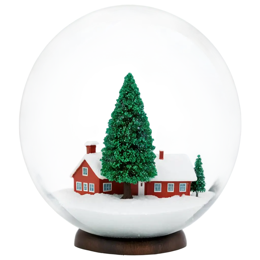 Snow-Globe-with-Tree-and-House-PNG-Perfect-for-Holiday-Decor-and-Creative-Designs