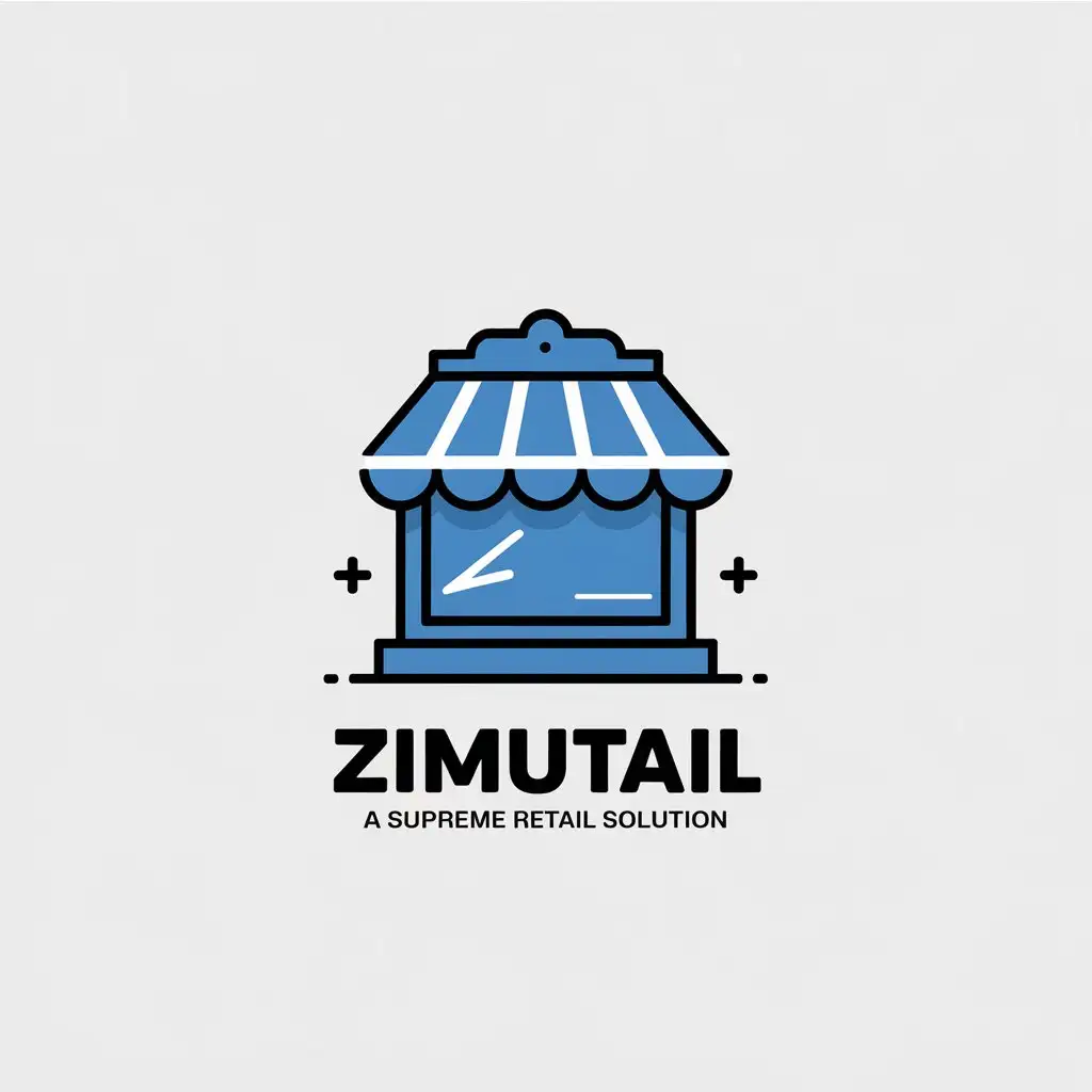 LOGO Design For Zimutail Supreme Retail Solution in Minimalistic Style