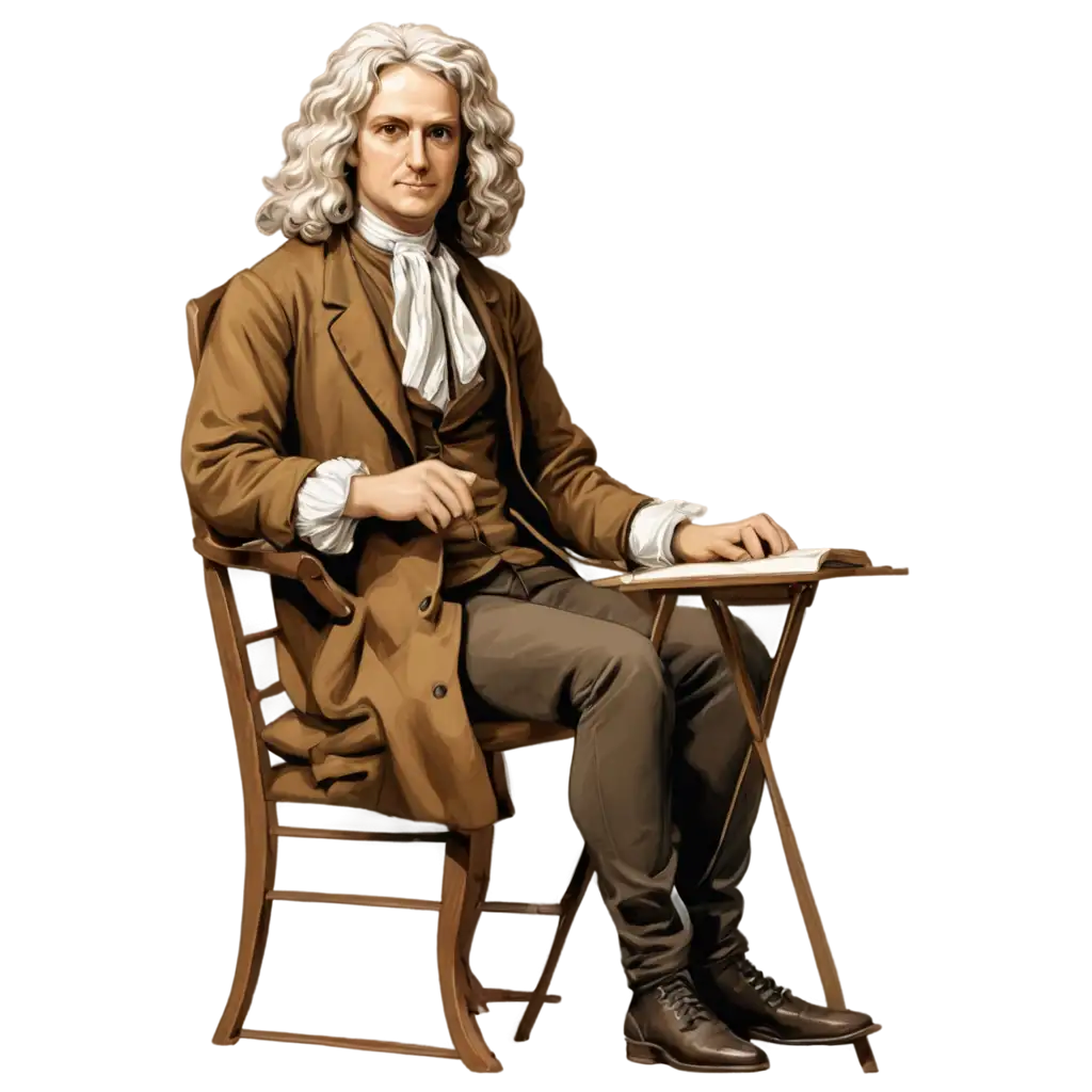 Discover-the-Essence-of-Scientific-Genius-Animated-PNG-of-Isaac-Newton