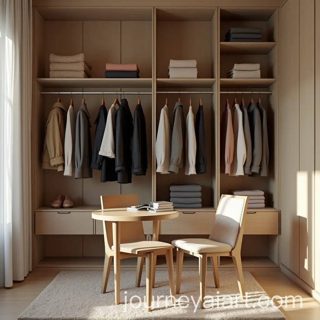 Small-Table-in-Fashion-House-with-Wardrobe-Background