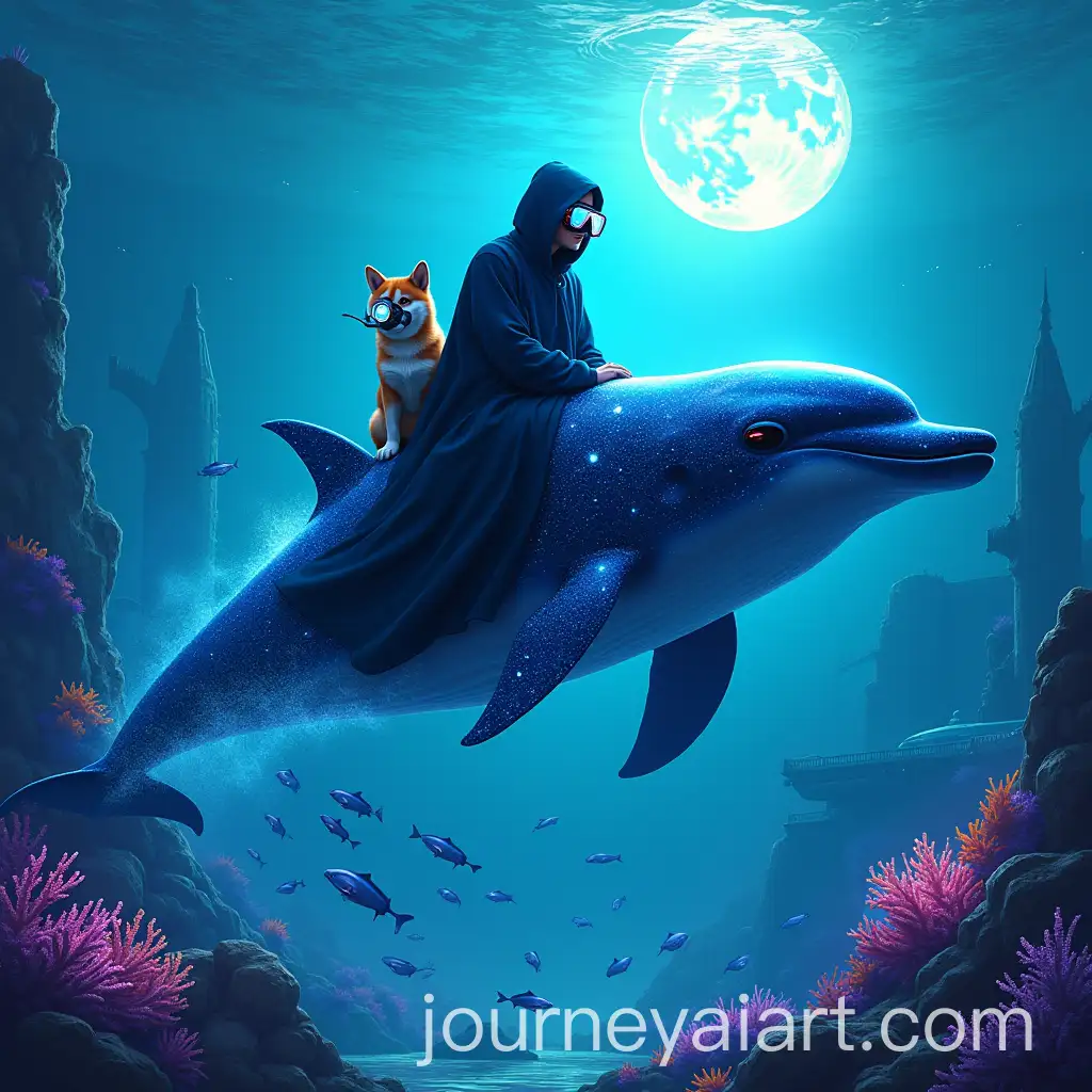 Shytoshi-Kusama-Riding-a-Glowing-Dolphin-Through-a-Cyberpunk-Underwater-Realm