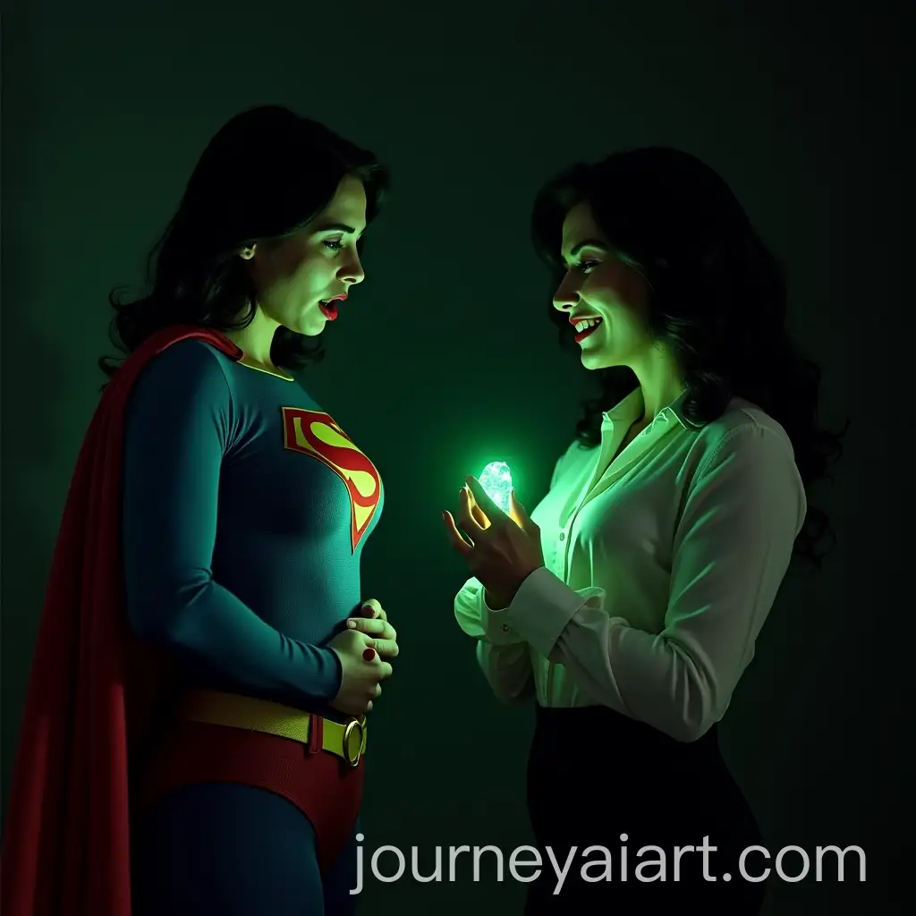 Supergirl-Struggling-Against-Kryptonite-with-Villainess-in-Cinematic-Duel