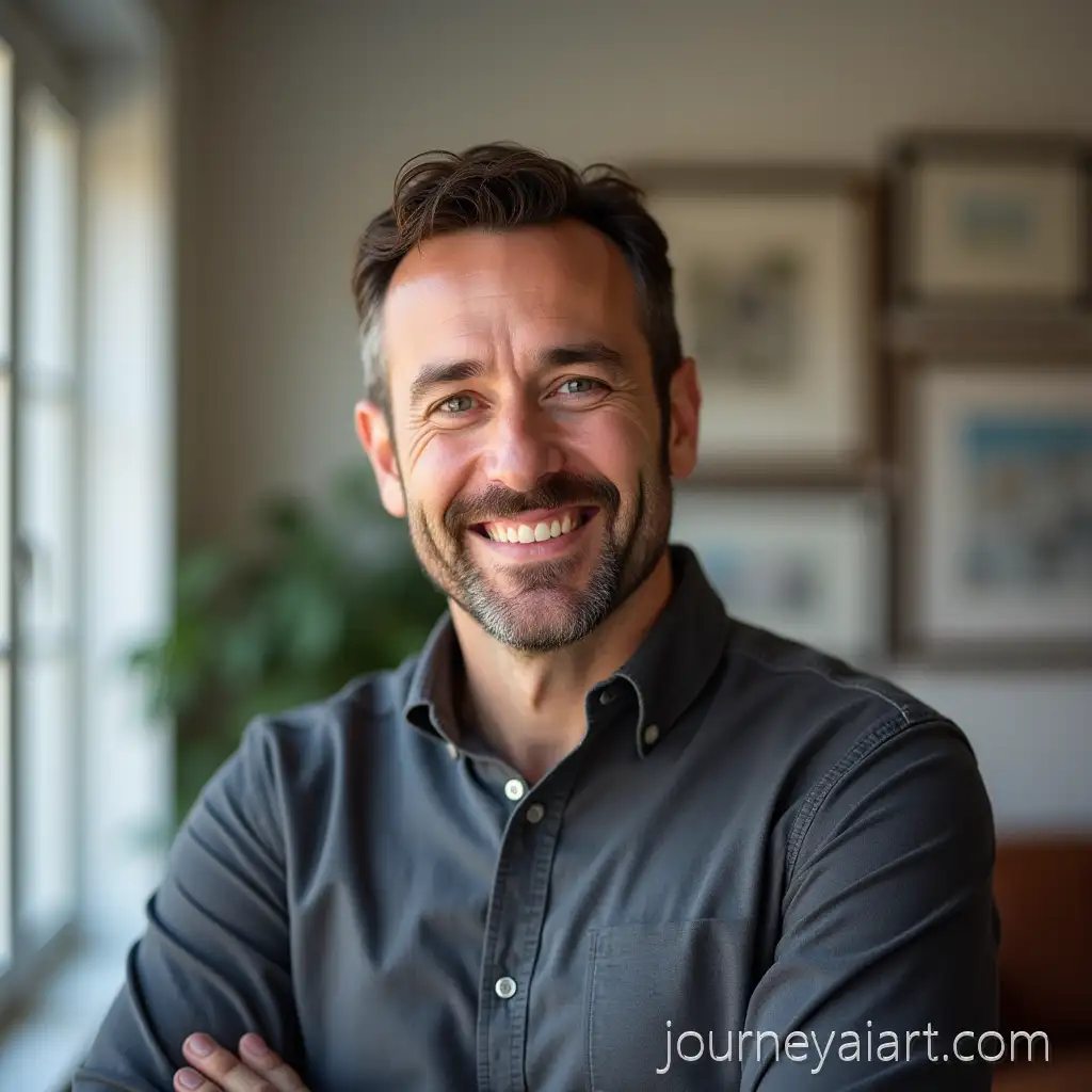 SelfConfident-Top-Manager-in-Casual-StyleConfident-manager-at-home-at-Home-Portrait