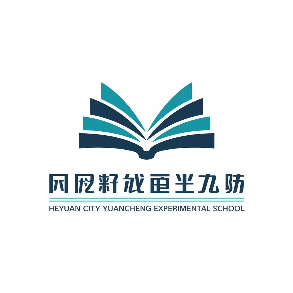 LOGO-Design-for-Heyuan-City-Yuancheng-District-Hongde-Experimental-School-Educational-Theme-with-Books-and-Xiaomiao-Motif