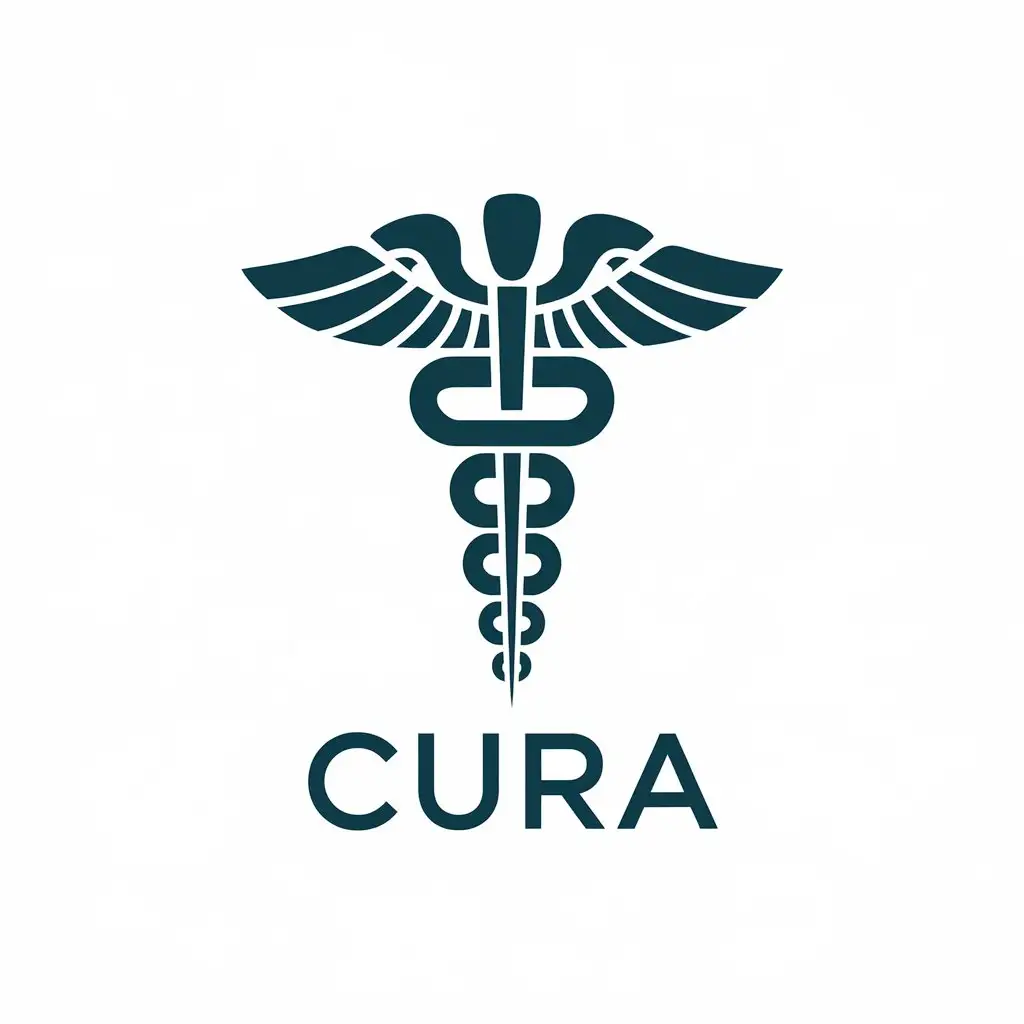 LOGO Design for Cura Snake and Medical Symbol for Dental Industry