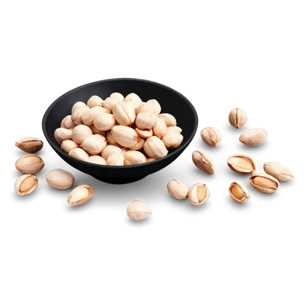 Delicious-White-Fox-Nut-Makhna-in-a-Black-Bowl-PNG-Image-Concept