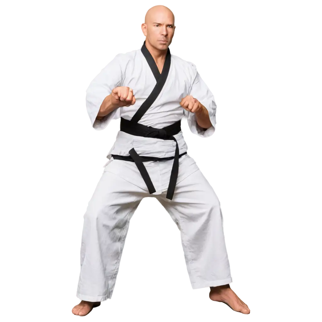 Full-Body-PNG-Image-of-a-White-Strong-Bald-Man-in-Karate-Kimono-Fighting-Position