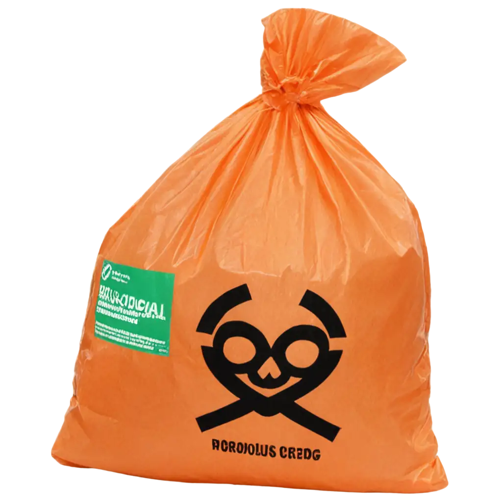 Orange-Chemical-Waste-Bag-PNG-with-Skull-Symbol-Full-and-Transparent-Design-for-Safe-Disposal