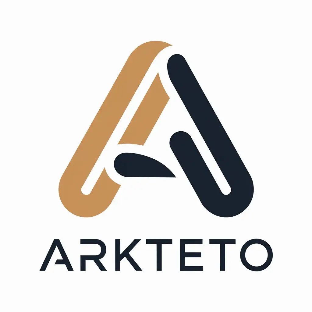 LOGO Design for ARKTETO Modern Wordmark with Clear Background and Vector Elements