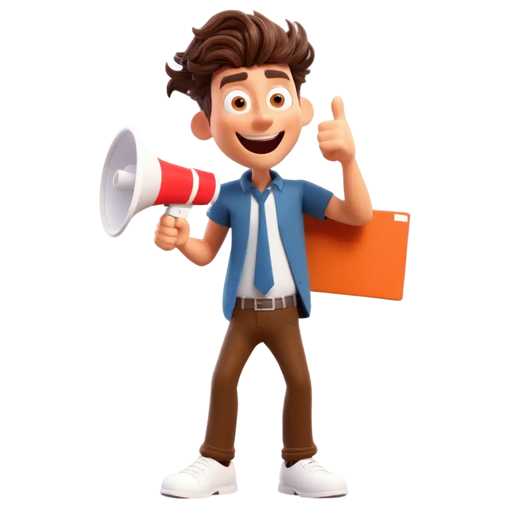 Cartoon-Guy-with-Megaphone-Making-an-Announcement-PNG-Image-for-Clear-and-Versatile-Use