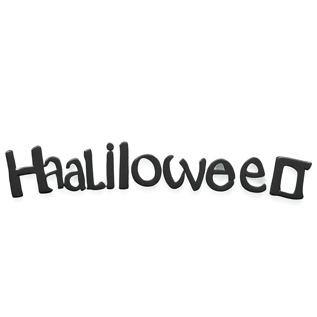 3D-Halloween-Word-PNG-Capture-the-Spirit-of-the-Season-in-High-Quality