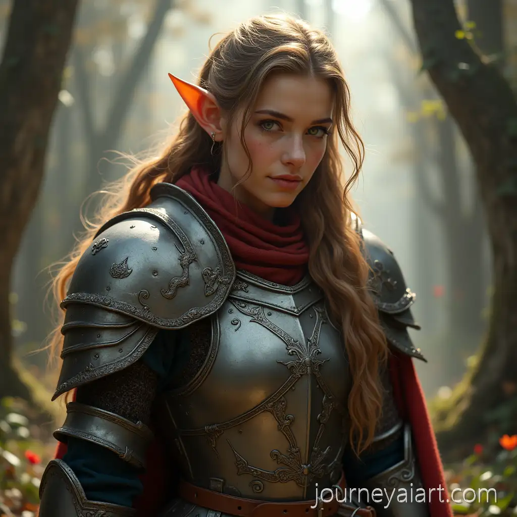 Strong-and-Beautiful-Dwarf-Warrior-in-Fantasy-Kingdom-Armor