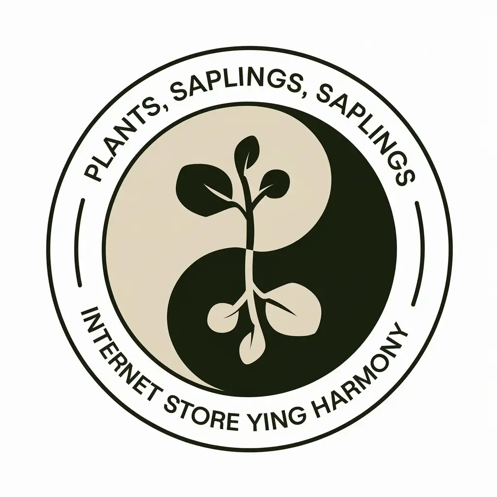 LOGO-Design-For-Plants-Yin-Yang-Harmony-with-Saplings-and-Internet-Store-Theme