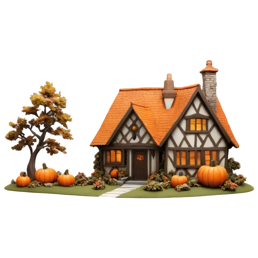 Stylized-Pumpkin-Cottage-PNG-Perfect-for-FallThemed-Art-and-Decorations