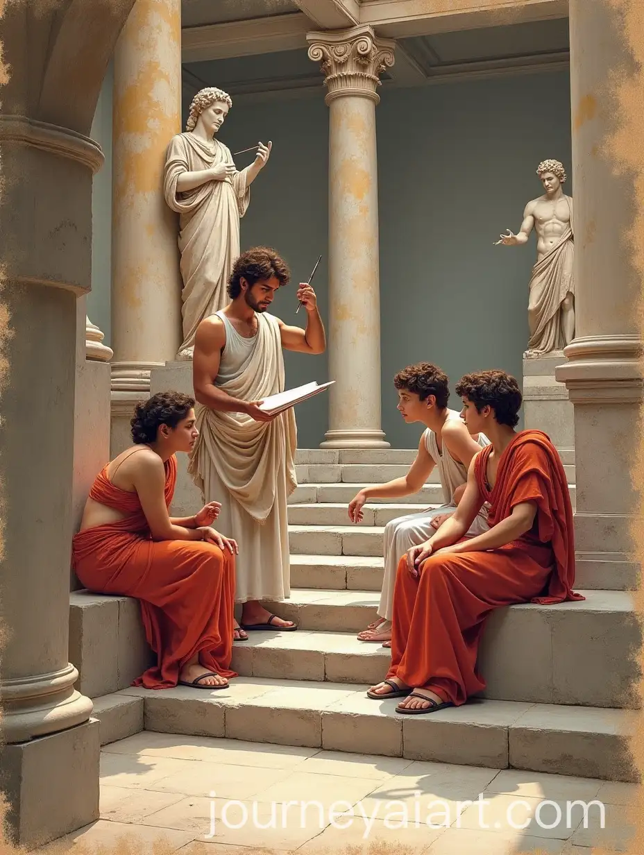 Ancient-Greek-Drawing-Lesson-in-Classical-GrecoRoman-Style