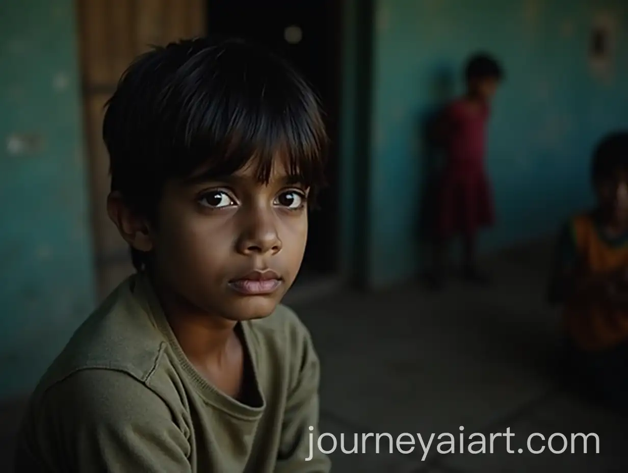 12YearOld-Indian-Boy-With-Tired-EyesAI-Art-Prompt-Expansion-in-Cinematic-Lighting-Symbolizing-Lost-Childhood