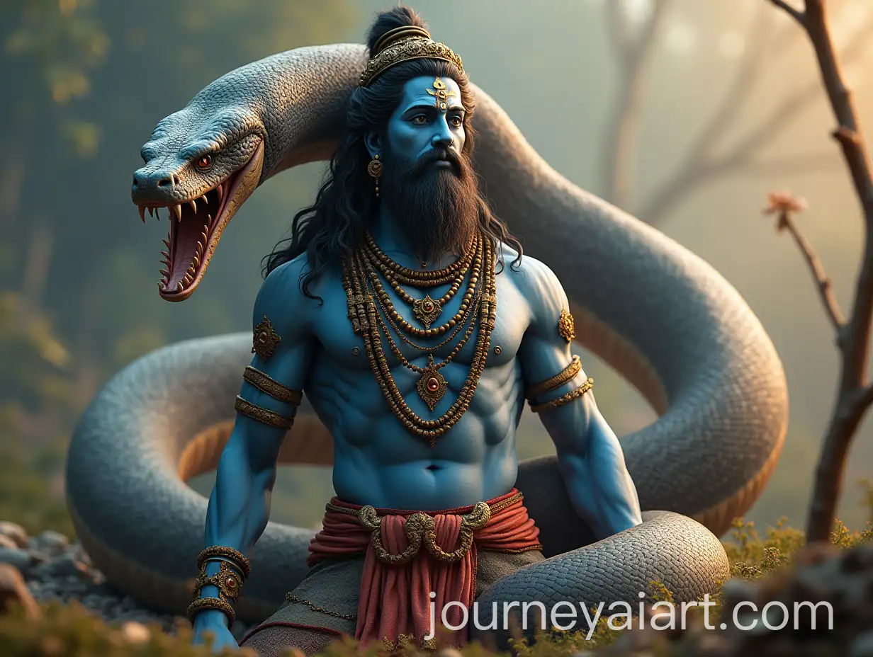 Lord-Mahadev-with-Giant-Snake