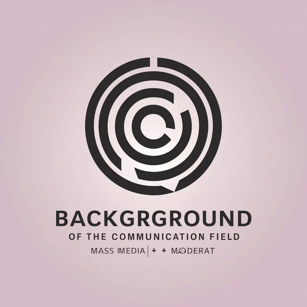 LOGO Design for Communication Field Mass Media Symbol in Education Industry