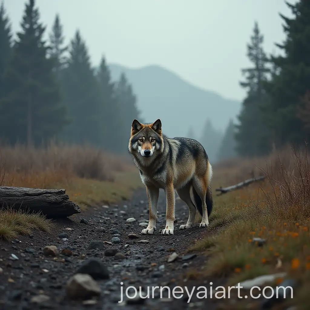 Injured-Wolf-in-a-Devastated-Habitat