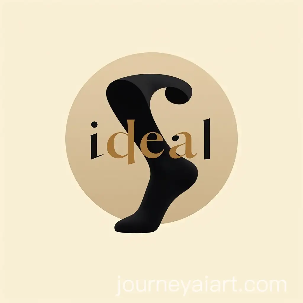 Modern-and-Impressive-Logo-Design-for-Ideal-Sock-Brand-with-Black-Gold-and-Cream-Colors