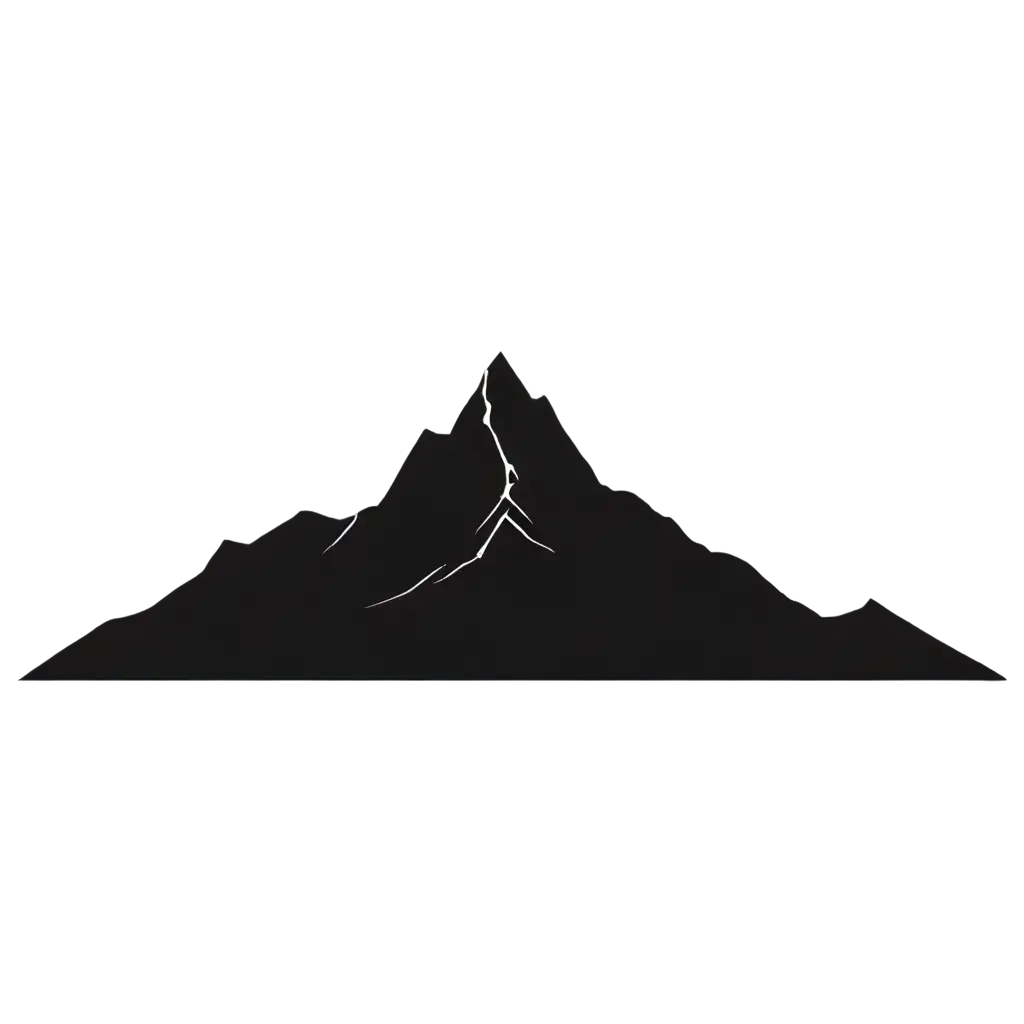 Bold-Minimalist-Mountain-Range-PNG-A-Symbol-of-Strength-for-Your-Designs