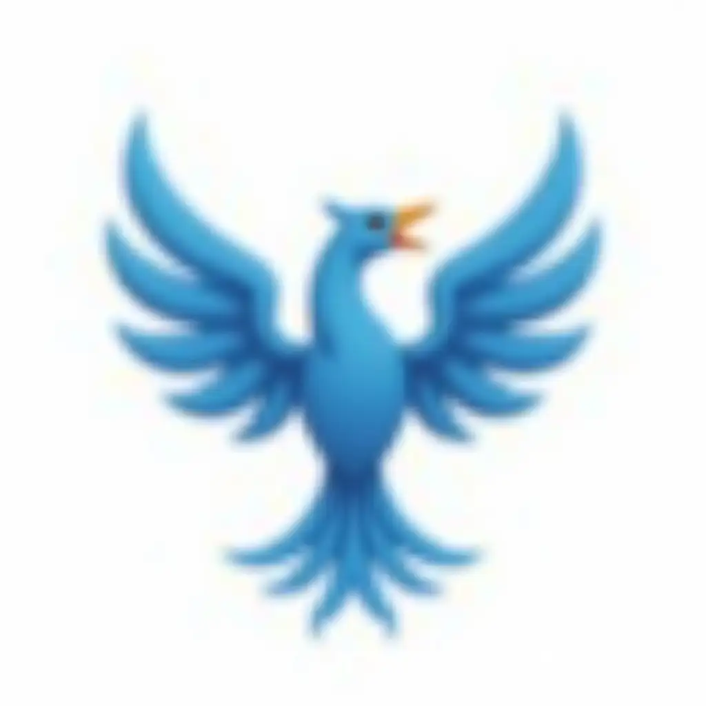 Childrens-Football-Club-Logo-Featuring-a-Blue-Phoenix-in-Munich
