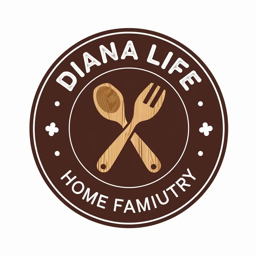 LOGO-Design-for-Diana-Life-Wooden-Spoons-Forks-with-a-Touch-of-Homeliness