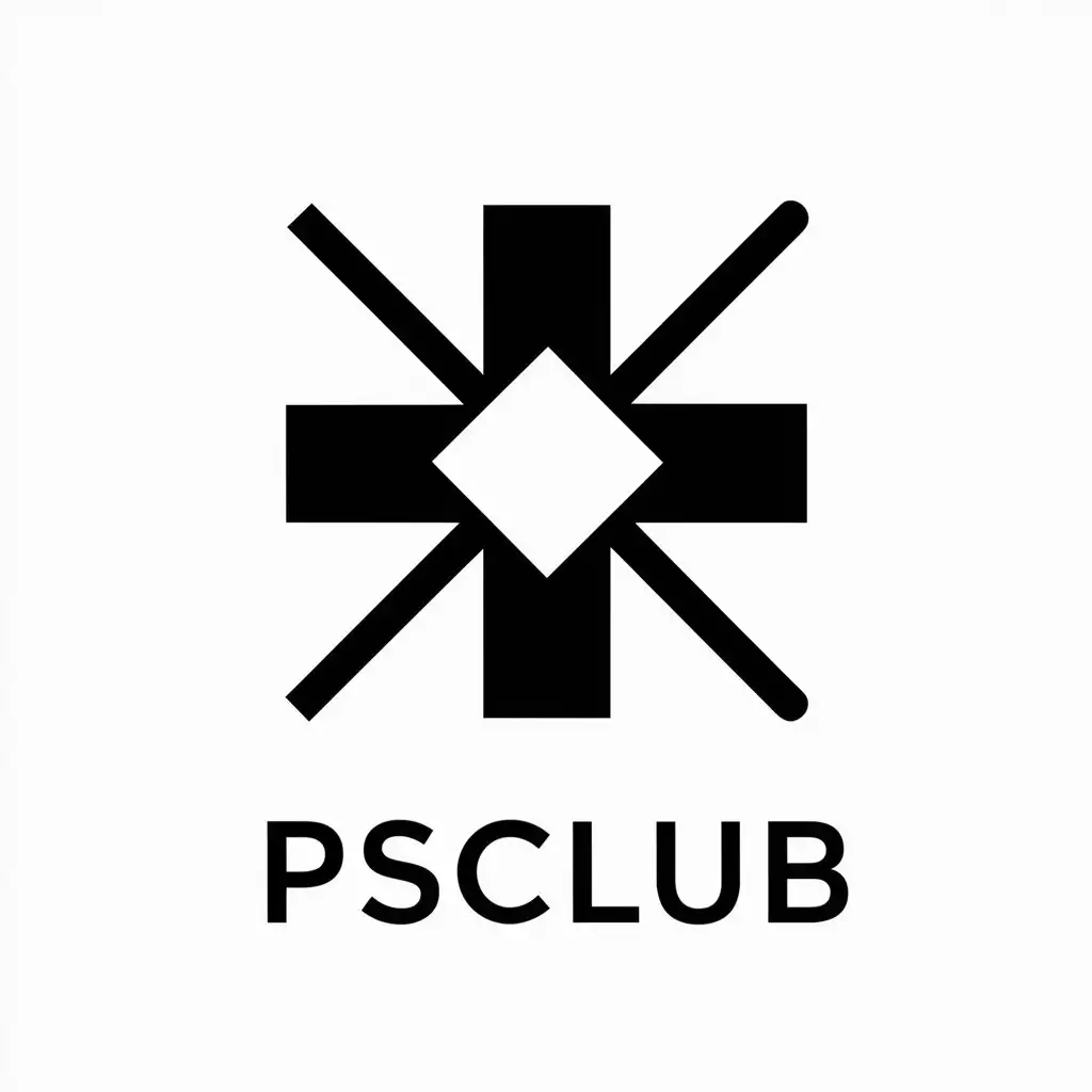 LOGO-Design-For-PSClub-Intricate-Vector-Logo-with-Geometric-Shapes-on-Clear-Background