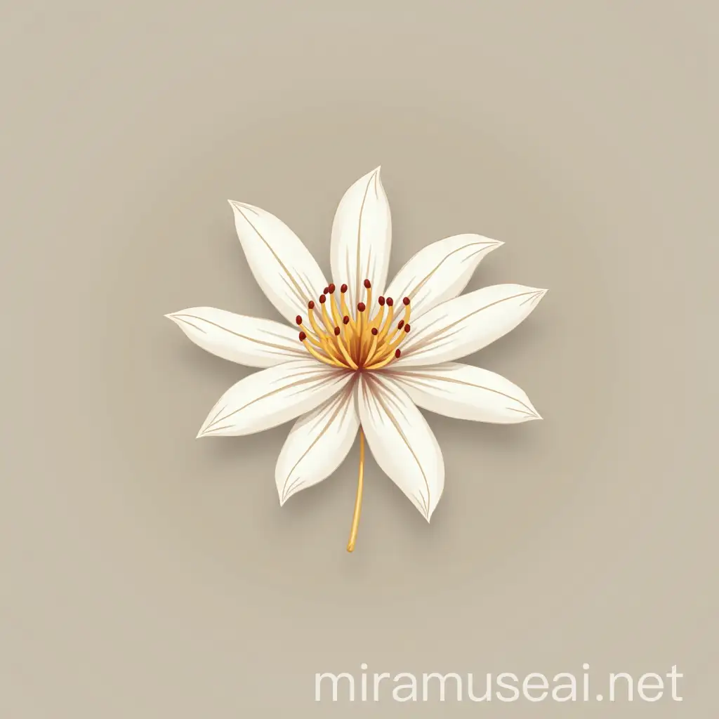 design logo jasmine flower