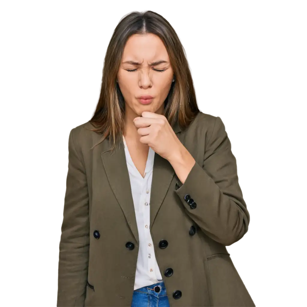 Women-Coughing-PNG-Image-for-Medical-Health-and-Creative-Use