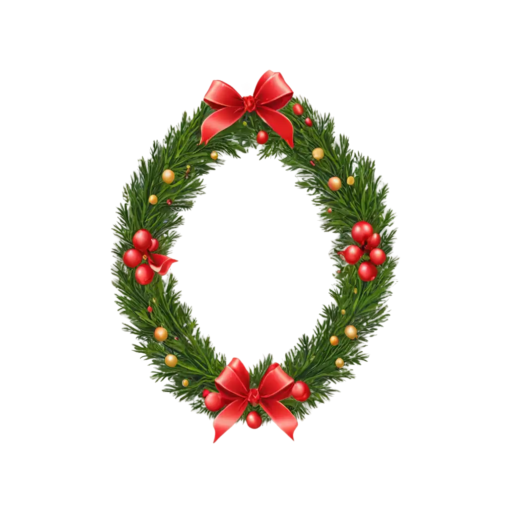 HighQuality-Christmas-Wreath-PNG-Image-for-Festive-Designs