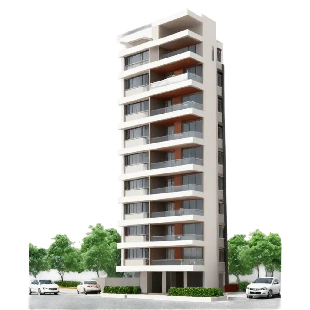 Luxurious-1-BHK-2-BHK-and-3-BHK-Flats-Building-Design-in-PNG-Format-for-Enhanced-Clarity