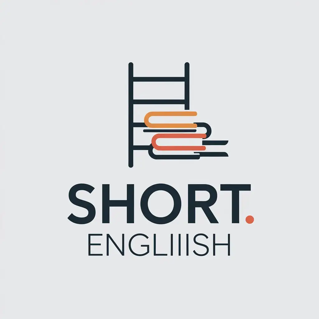 LOGO Design for ShortEnglilish Minimalistic Ladder Symbol in Education Industry