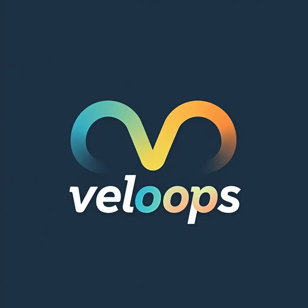 Create a logo for a virtual cycling app called veloops.