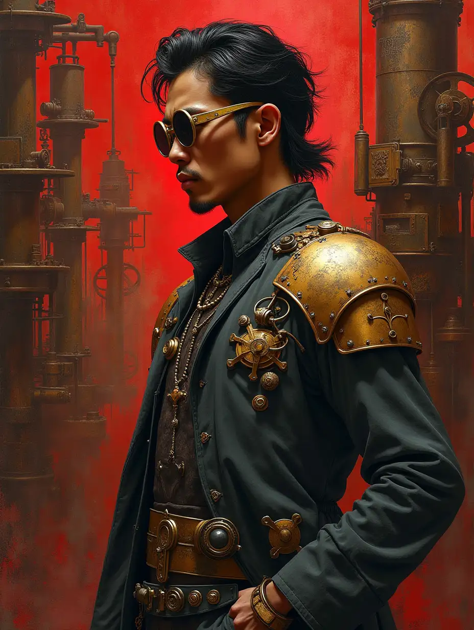 Indonesian-Doctor-as-a-Heroic-Figure-in-Steampunk-Industrial-Revolution-Setting