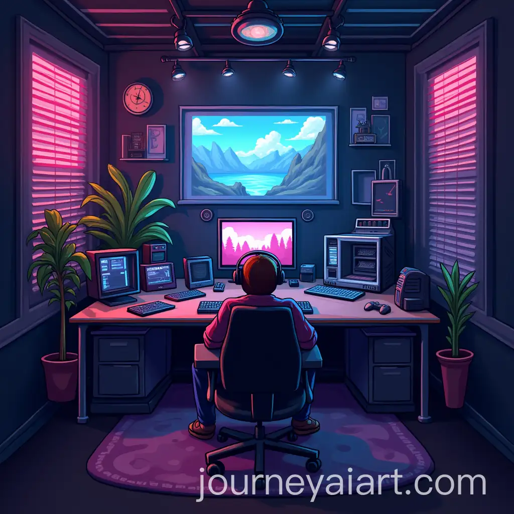 Modern-Video-Game-Salon-Poster-with-Dynamic-Digital-Design