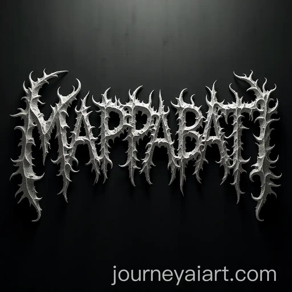 Jagged-Black-Metal-Logo-with-Distressed-MAPPABATI-Text