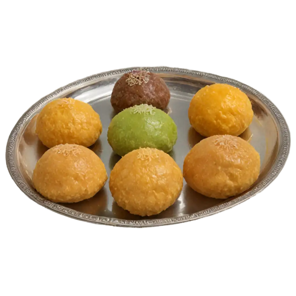 Delicious-Indian-Sweets-in-Plate-PNG-Perfect-for-Culinary-Creations